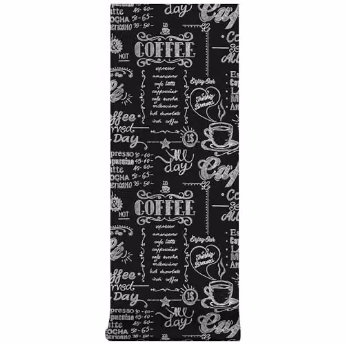 Superfresco Easy Black and White Coffee Shop Typography Wallpaper, W: 52 cm, L: 1000 cm – 5