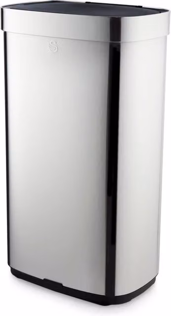 Swan 80L Rectangular Sensor Bin in Silver