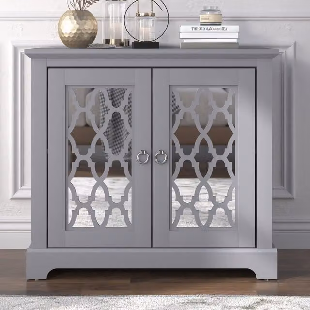 GFW Honiton Modern 2 Door Sideboard in Matt Grey