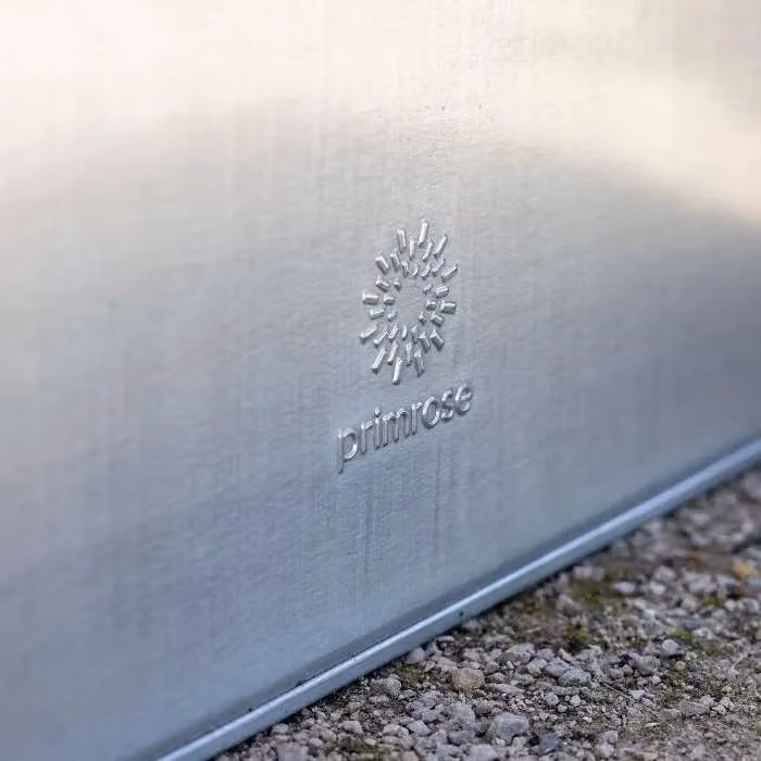 Primrose Silver Galvanised Steel Rectangular Outdoor Trough Planter W: 70 cm, D: 40 cm, H: 40 cm – 6