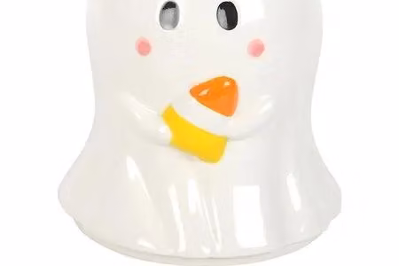 KDMD Candy Corn Ghost Ceramic Oil Burner and Wax Warmer in White – 2