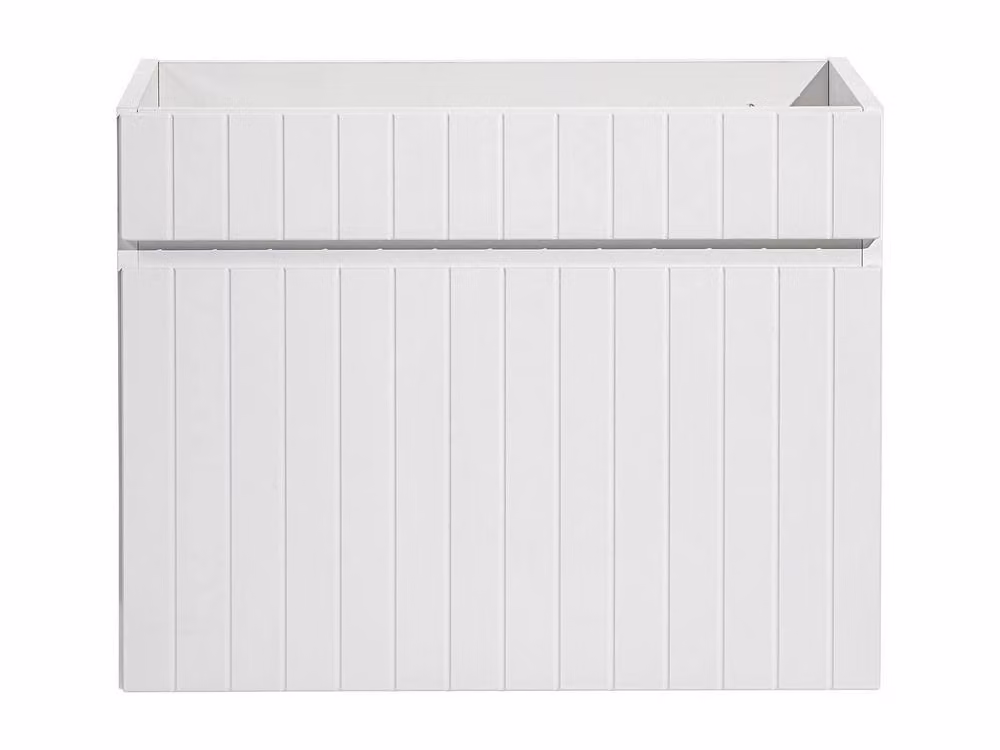 Vente-unique Satara White and Pink Striped Modern Suspended Under Basin Cabinet W: 60 cm, D: 46 cm, H: 46 cm – 2
