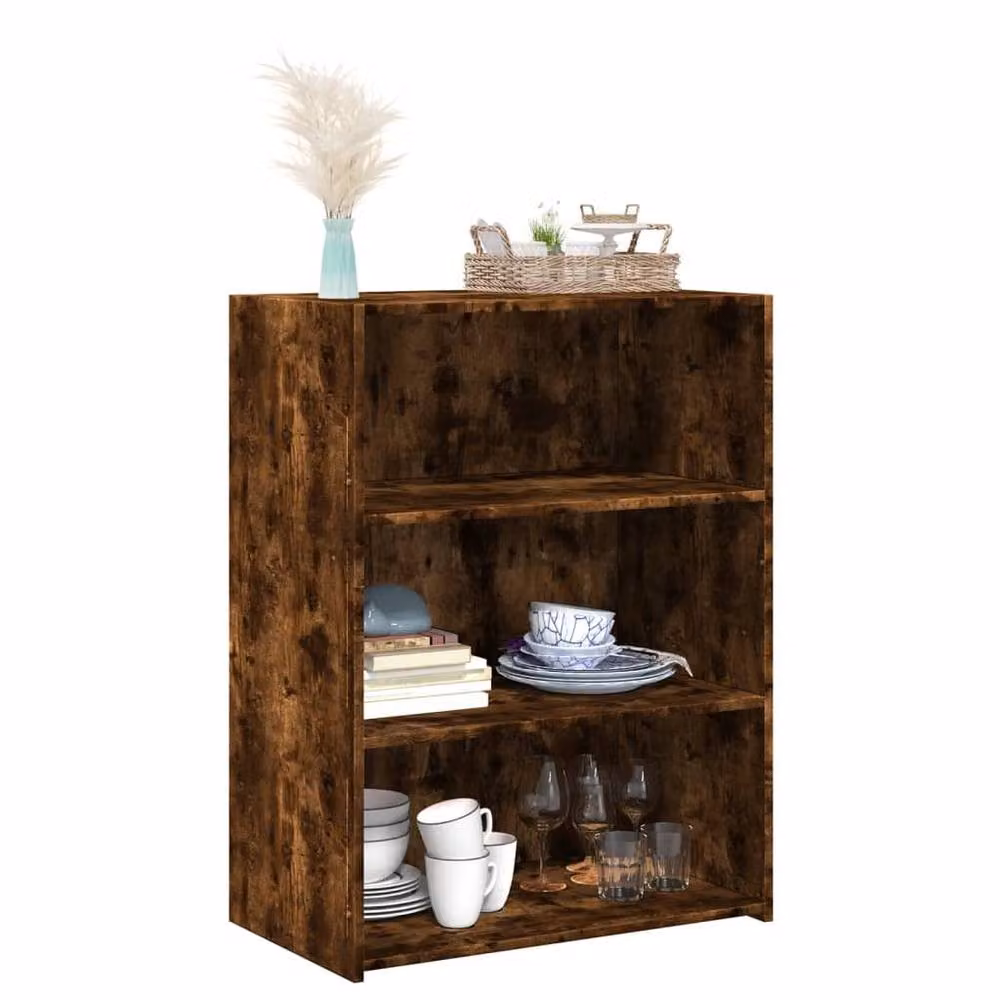 Berkfield Home Smoked Oak Sideboard in Brown, W/D/H: 70 x 41 x 93 cm – 3