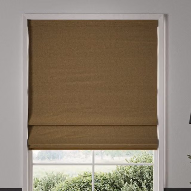 William Morris Reed Made To Measure Blackout Roman Blind in Barley Brown
