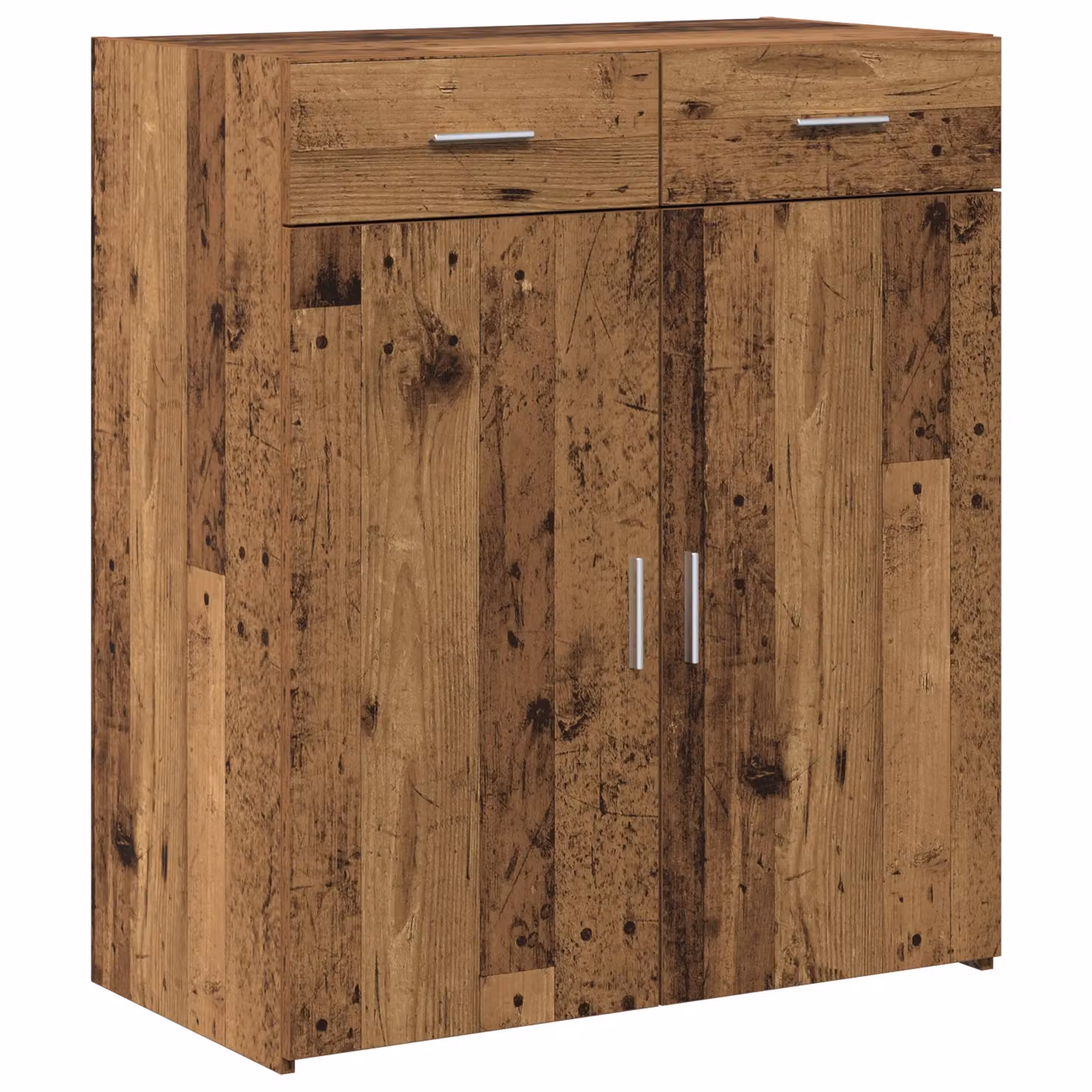 Berkfield Home Rustic Brown Wall Mounted Storage Cabinet with Hinged Doors, W: 80 cm, D: 42.5 cm, H: 93.5 cm – 2