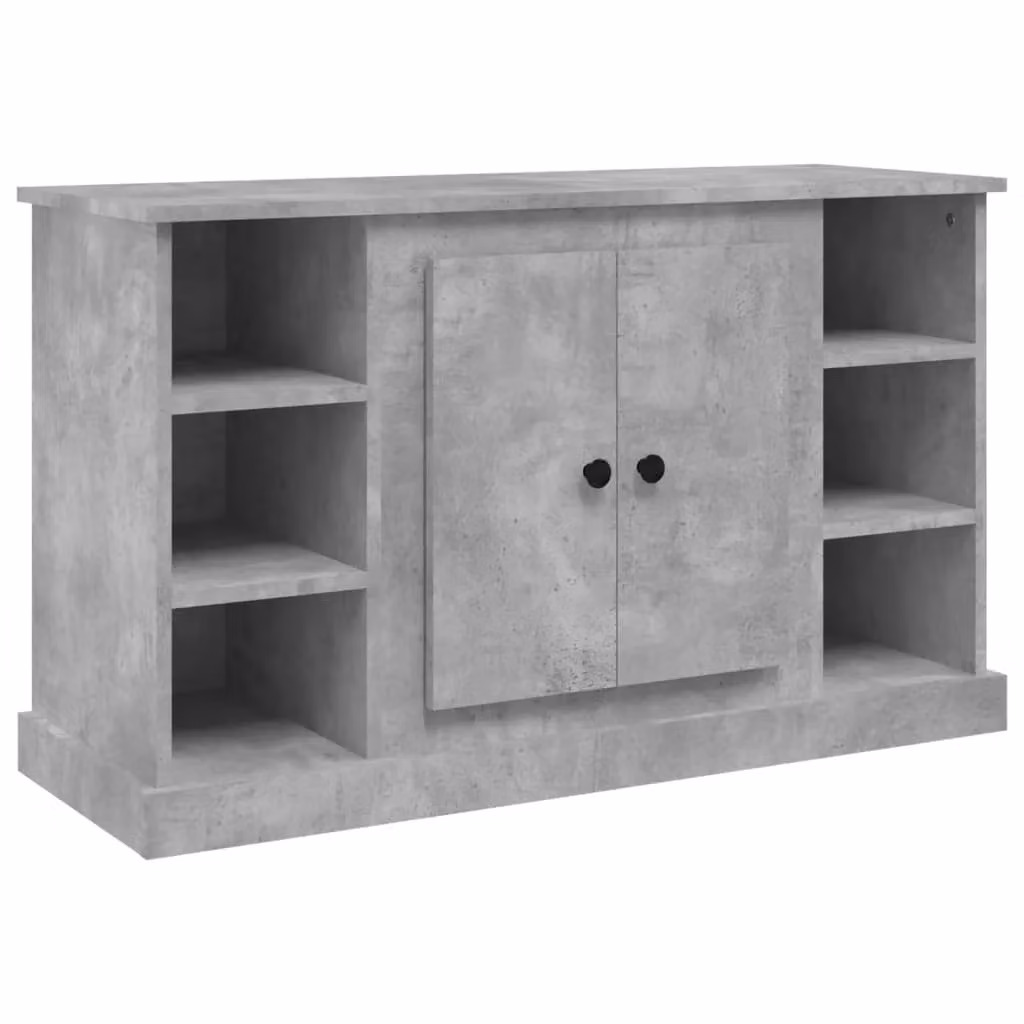 Berkfield Home Sideboard in Concrete Grey, W/D/H: 100 x 35.5 x 60 cm – 2