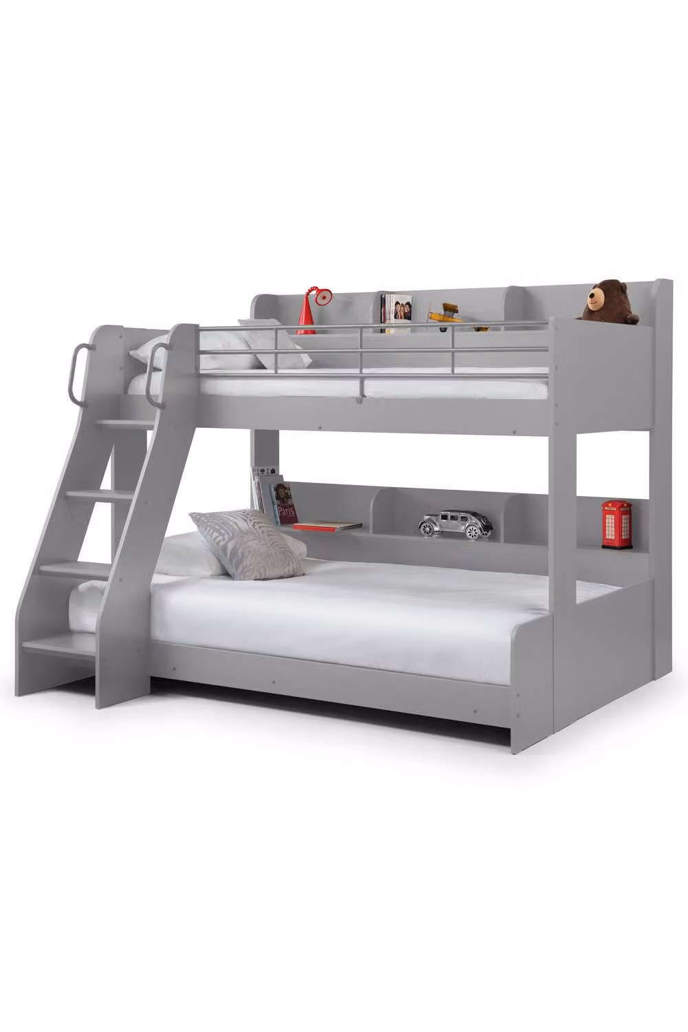 Julian Bowen Domino Triple Sleeper Bunk Bed Frame in Grey Solid Wood – 2