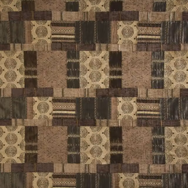 Terrys Prague Fabric Chair in Tan and Multicolour