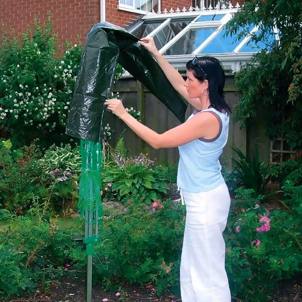 PAWNORA Waterproof Rotary Washing Line Cover in Green – 4