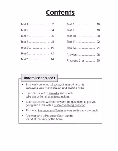 CGP KS2 Year 3 Maths 10-Minute Tests: Multiplication and Division