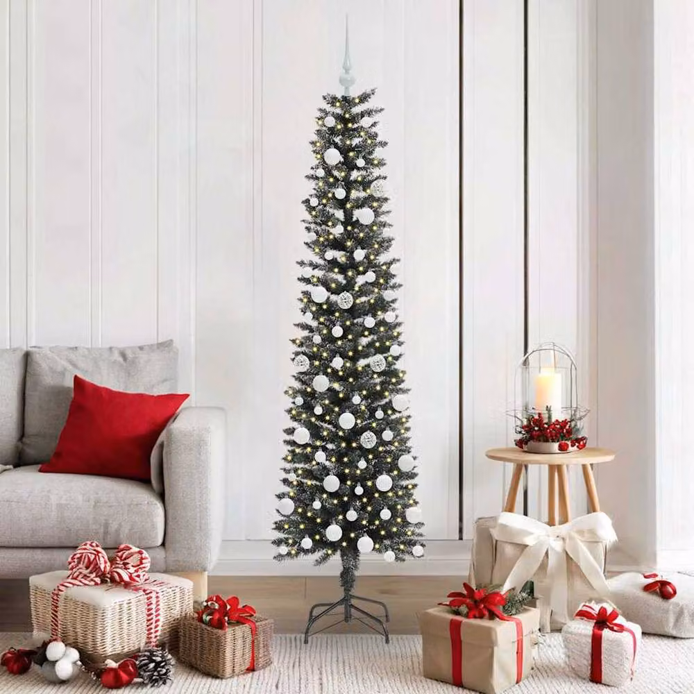 Berkfield Home Elegant Artificial Christmas Tree in Green, H 180 x W 50.5 x D 50.5 cm – 2