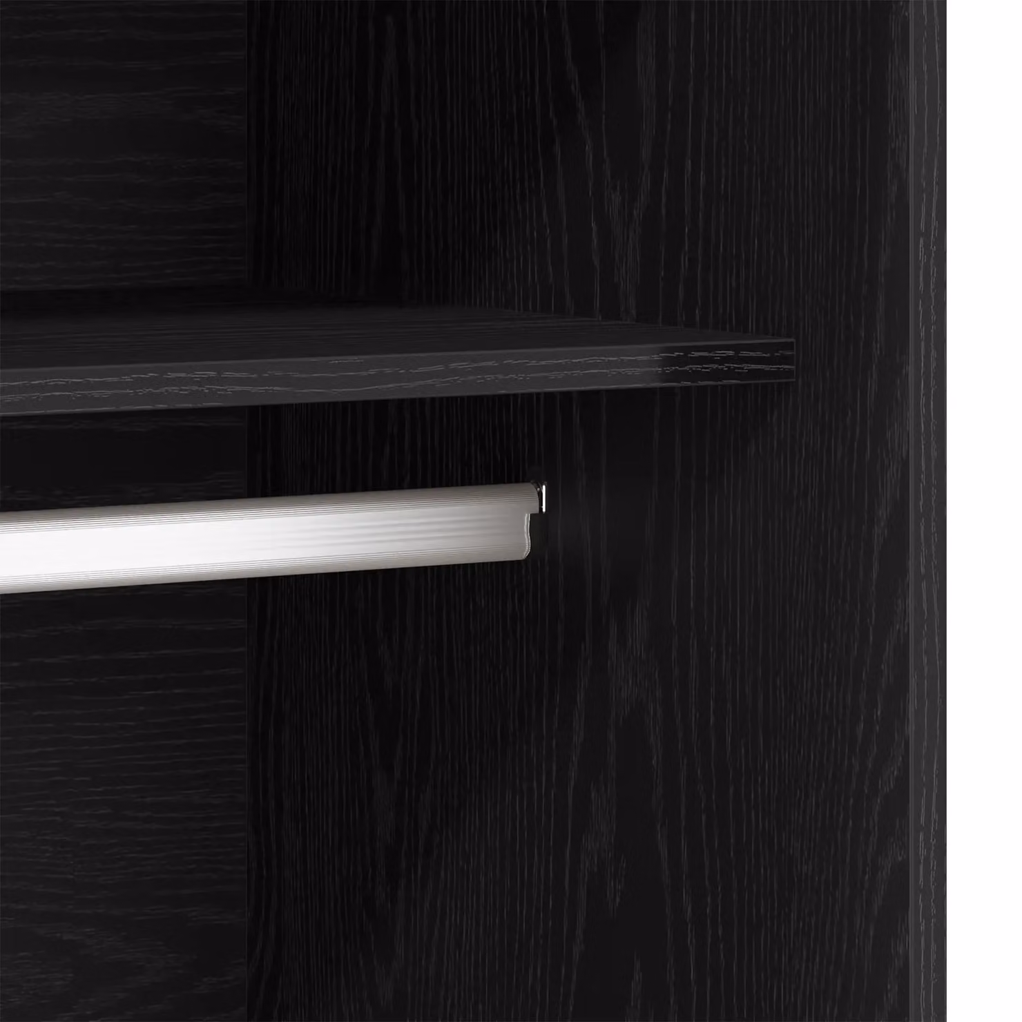 Berkfield Home Black Modern Wardrobe with Integrated Drawers, W/D/H: 80 x 50 x 200 cm – 3