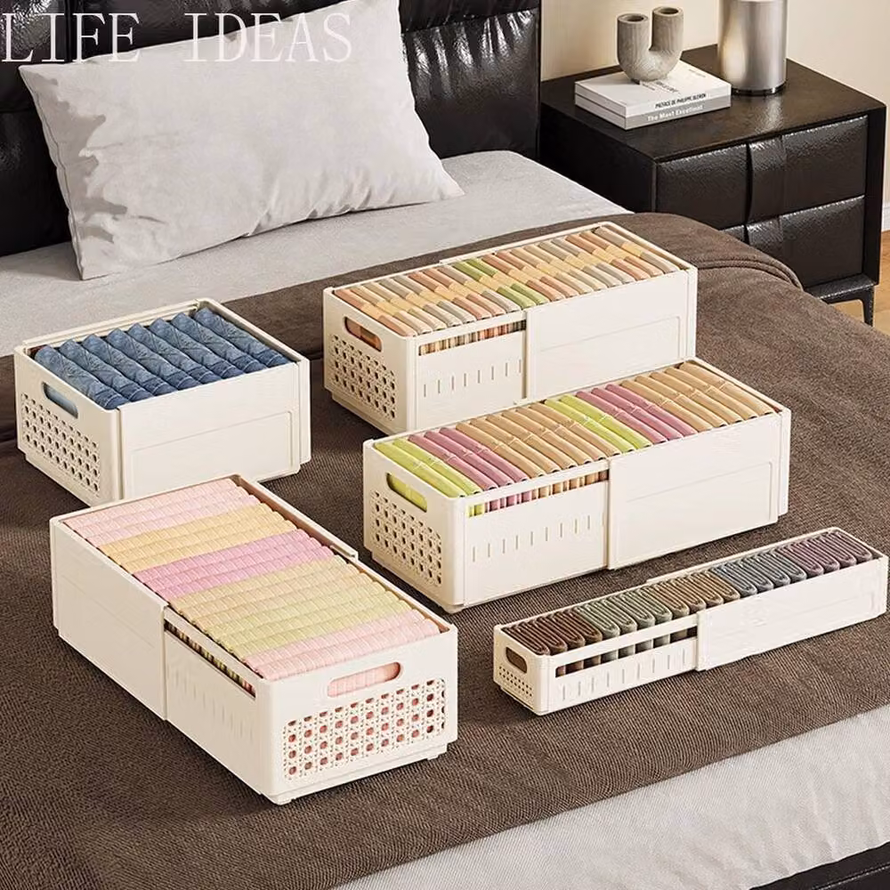 FORGEVIO White-L Stackable Retractable Storage Drawers in White – 2