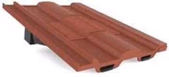 Manthorpe Building Products Tile Vent Castellated Grille in Antique Red
