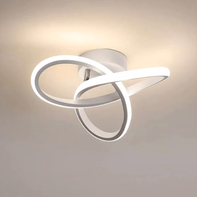Pheashine Modern White Clover LED Ceiling Light, 22W, 4500K Neutral White, Diameter: 25 cm