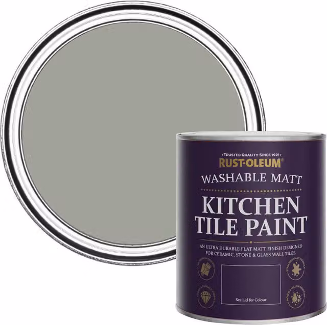 Rust-Oleum Kitchen Tile Paint in Matt Finish, Tea Leaf Green, 750ml