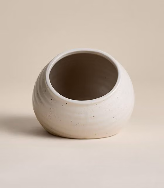M&S Ceramic Salt Pig in White