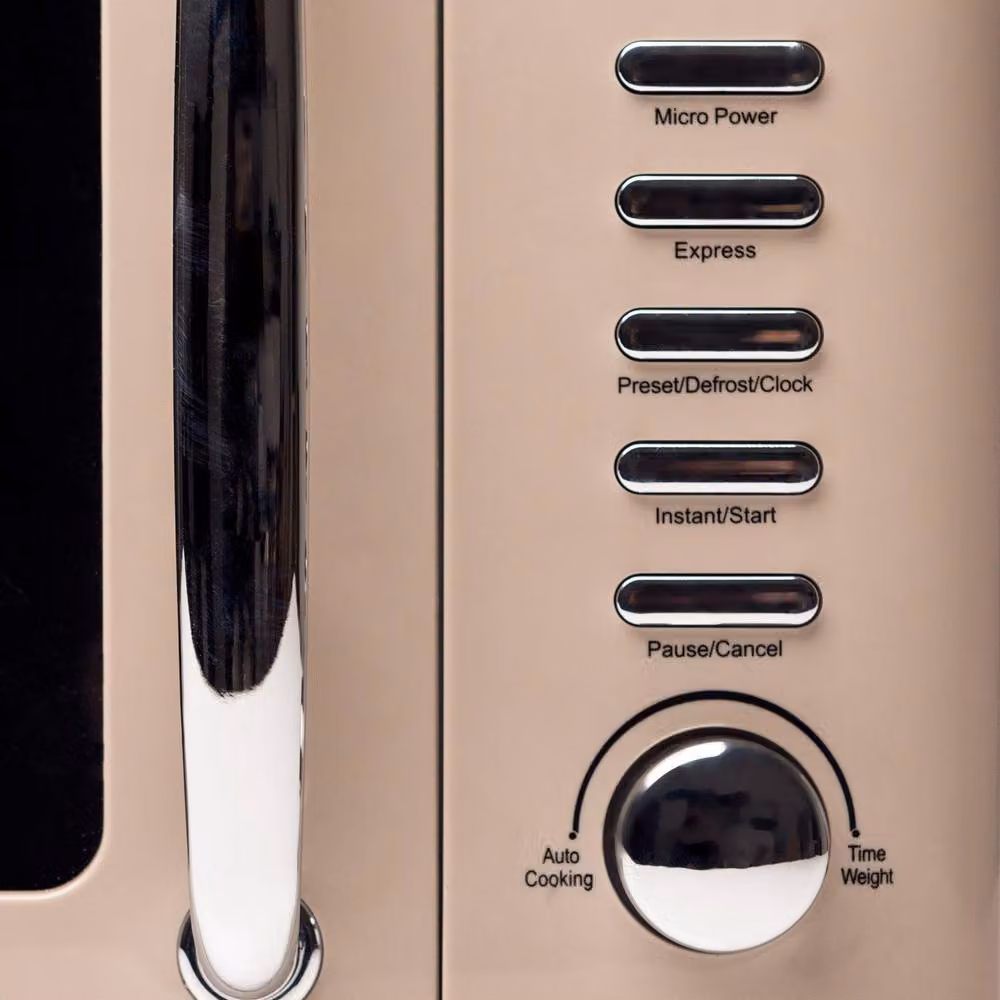 Haden Cotswold 800W Solo Countertop Microwave Oven in Beige – 5