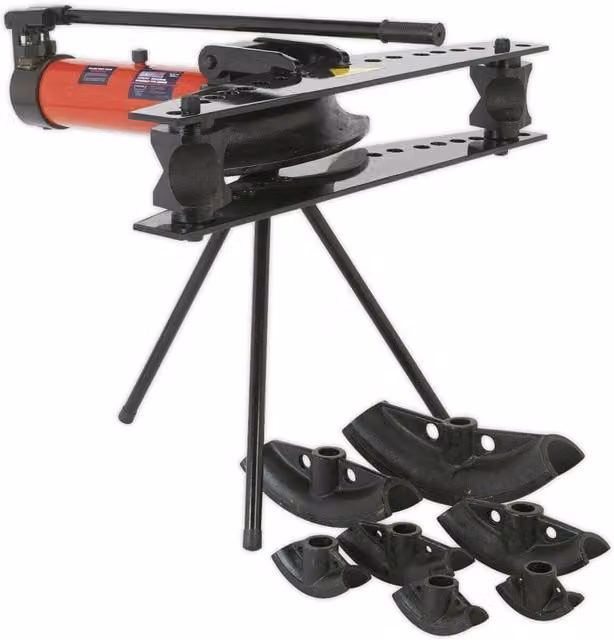 Loops 15 Tonne Industrial Pipe Bender with Tripod Stand and 2 Speed Hydraulic Pump, Multicolour