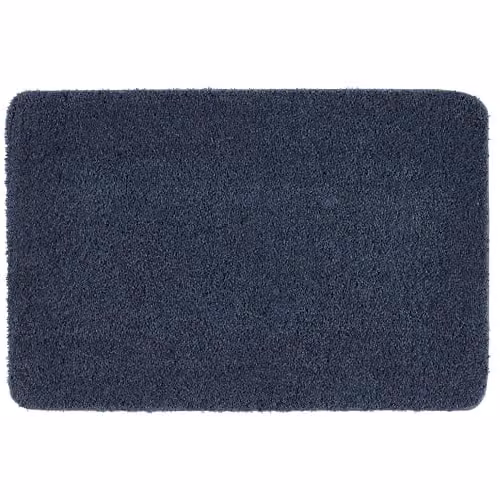 My Mat Blue Rectangular Non-Slip Washable Shaggy Rug W/D/H: 140 x 200 cm
