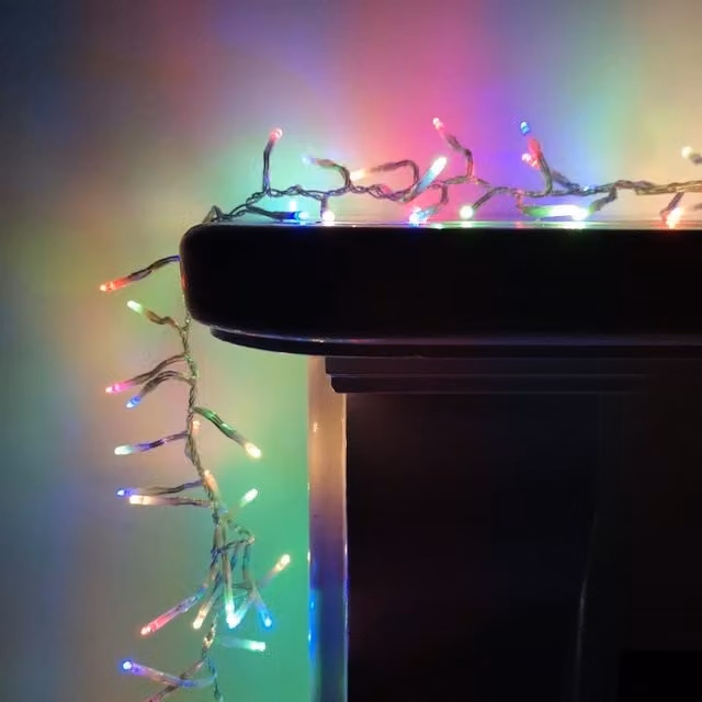 Premier Decorations 960 LED Premier Cluster Multicoloured Christmas Lights with Timer, 12m, Indoor and Outdoor Use