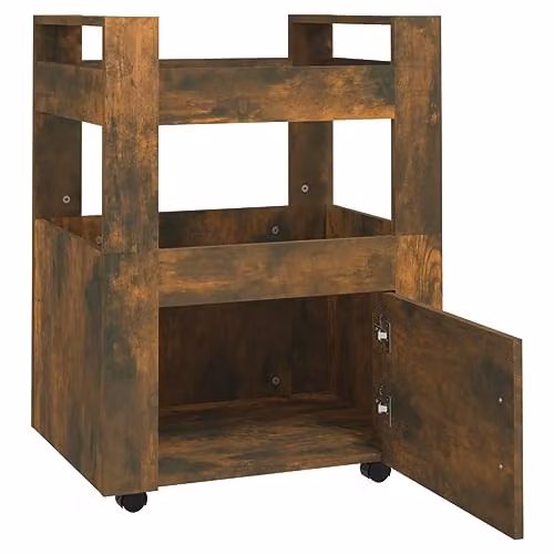 vidaXL Kitchen Trolley in Brown, W/D/H: 60 x 45 x 80 cm – 4