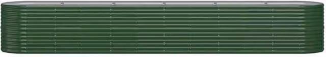 Berkfield Home Garden Powder-coated Steel Raised Bed, Green, W: 440 cm, D: 80 cm, H: 68 cm – 1