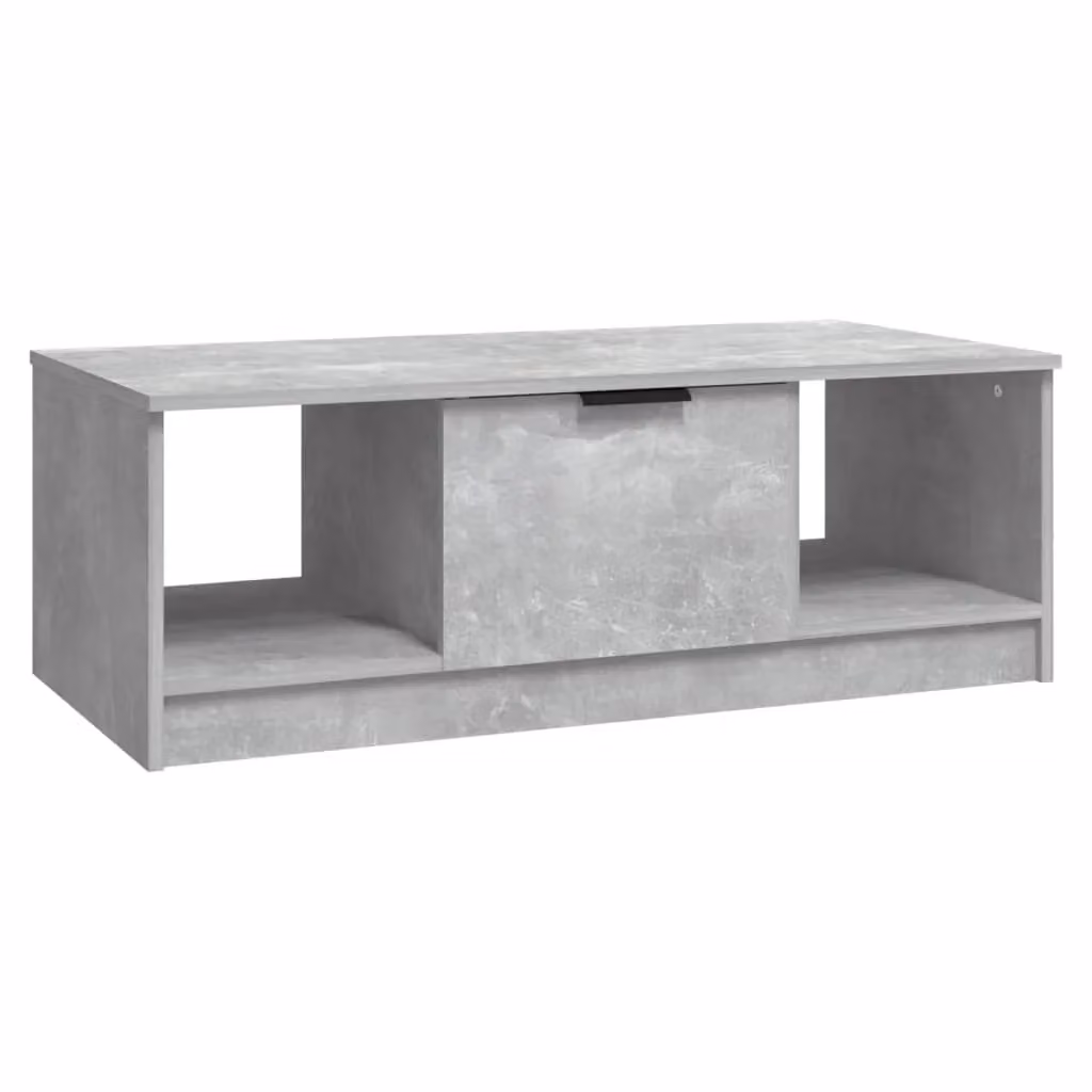 Berkfield Home Modern Rectangular Coffee Table in Grey, W/D/H: 102 x 50 x 36 cm – 2