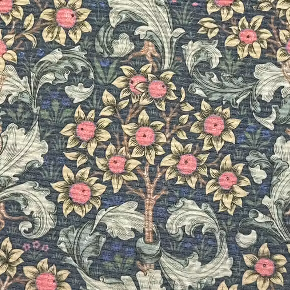 William Morris Orchid Outdoor Fabric in Grey and Multicolour