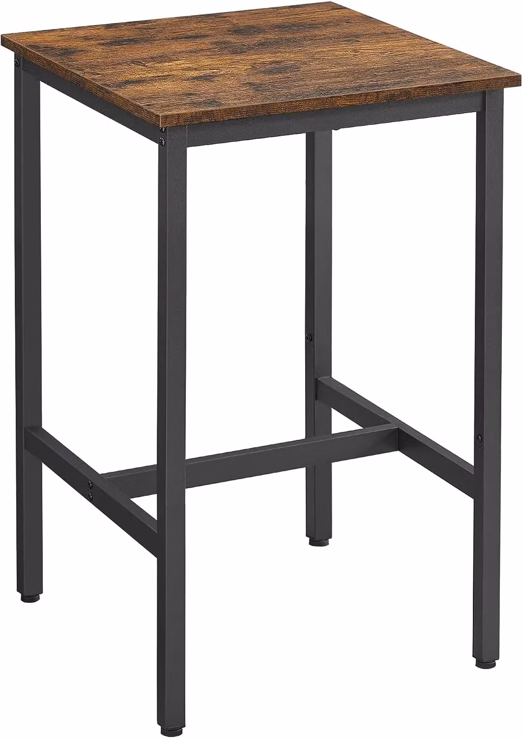 VASAGLE Industrial Square Bar Table in Brown – 6