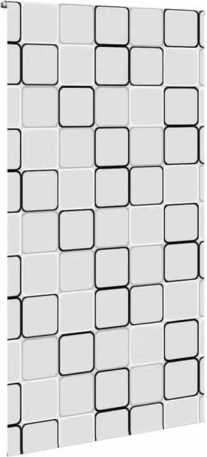 Berkfield Home White Shower Roller Blind, W: 130 cm, H: 240 cm