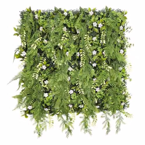 Evervine Ark Mat Realistic Artificial Plant Living Wall Panel, Green, W/H: 100 x 100 cm – 1