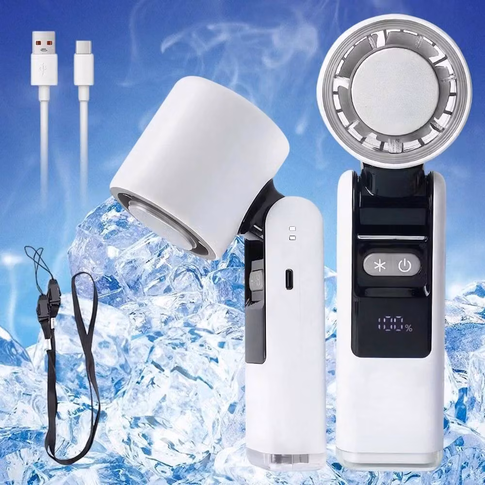 NESTLUNE Mini Handheld Cooling Fan, 4000mAh, White – 4