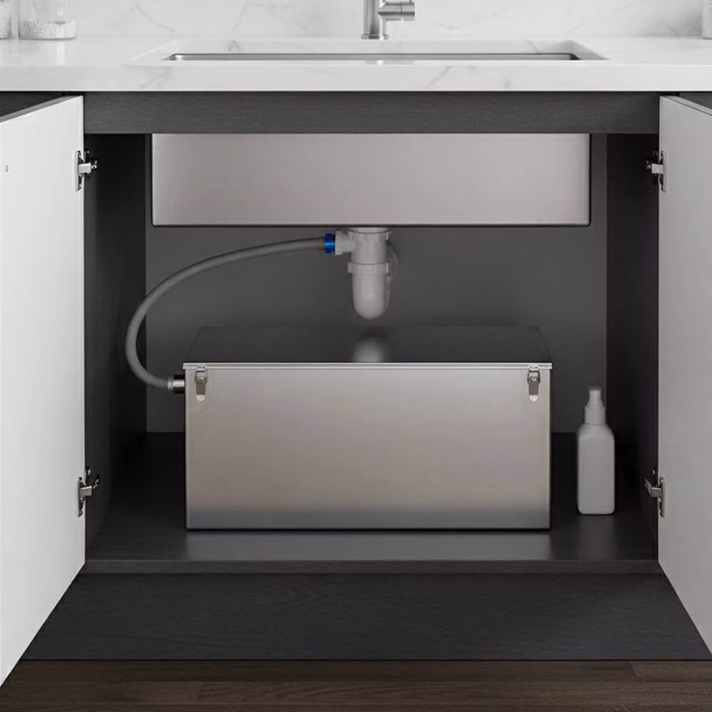 PAWNORA 118 Litre Kitchen Sink Grease Trap in Silver – 2