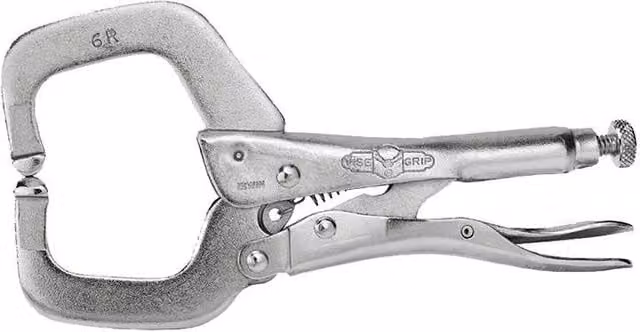 Irwin Vise-Grip 6R Locking C Clamp Regular Tip, Silver, 150 mm