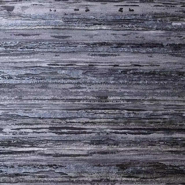Arthouse Sahara Textured Abstract Striped Wallpaper in Blue, Black and Silver