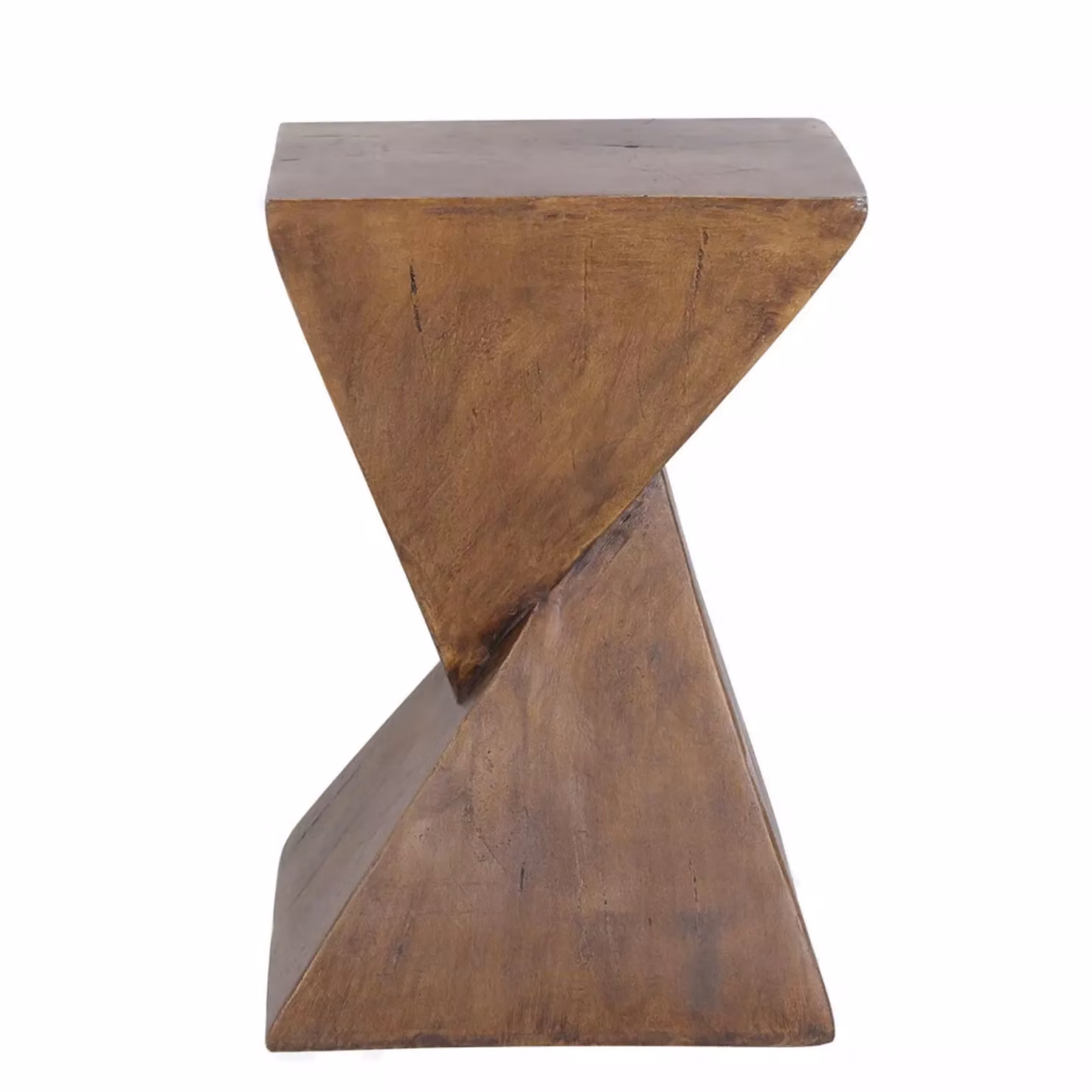 Pirlo Plush Industrial Concrete Side Table in Brown, W/D/H: 30.5 x 30.5 x 46 cm – 4
