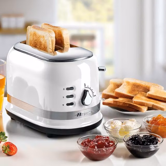 Ariete 2 Slice Toaster in White
