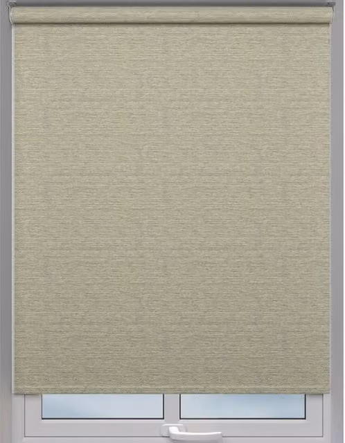 Terrys Lorenzo Made to Measure Semi-Transparent Roller Blind in Yellow and Beige