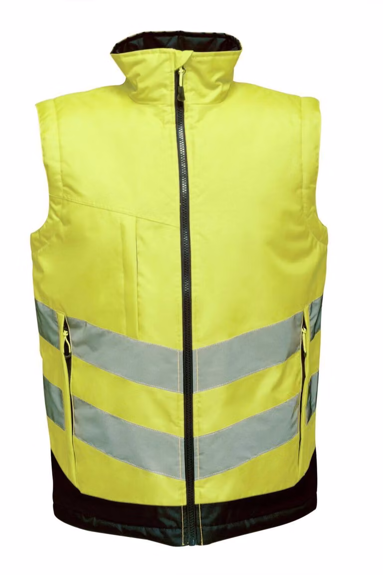 Regatta Men's Hi-Vis Pro Insulated Reflective Vest in Yellow, Size: Small