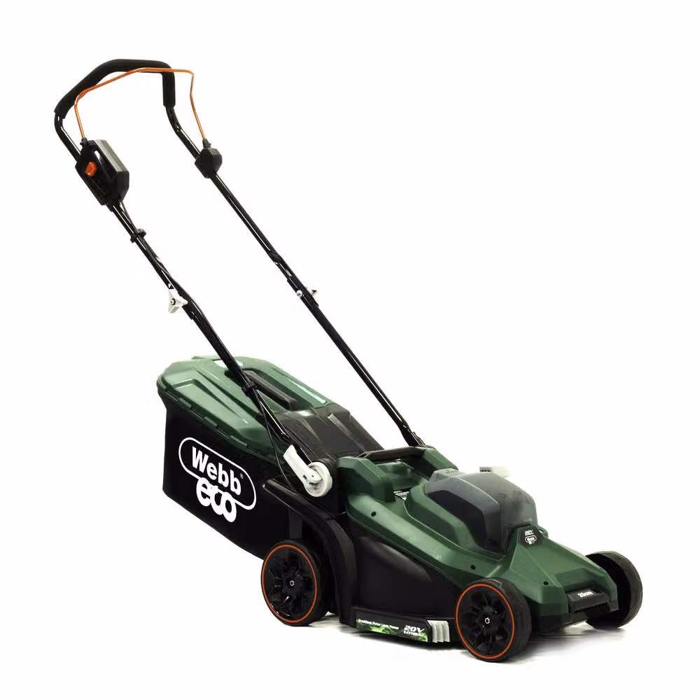 Webb 20V Cordless Lawnmower and Strimmer Starter Kit in Green with 4Ah Rechargeable Battery and Charger – 2