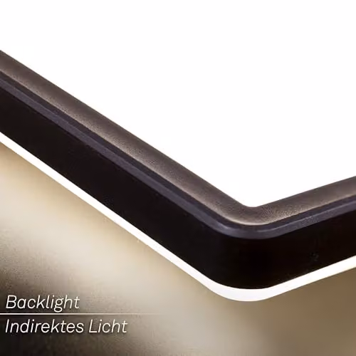 Briloner Black LED Panel, 16W, 1900lm, 4000K, W/D/H: 24 x 24 x 3 cm – 6