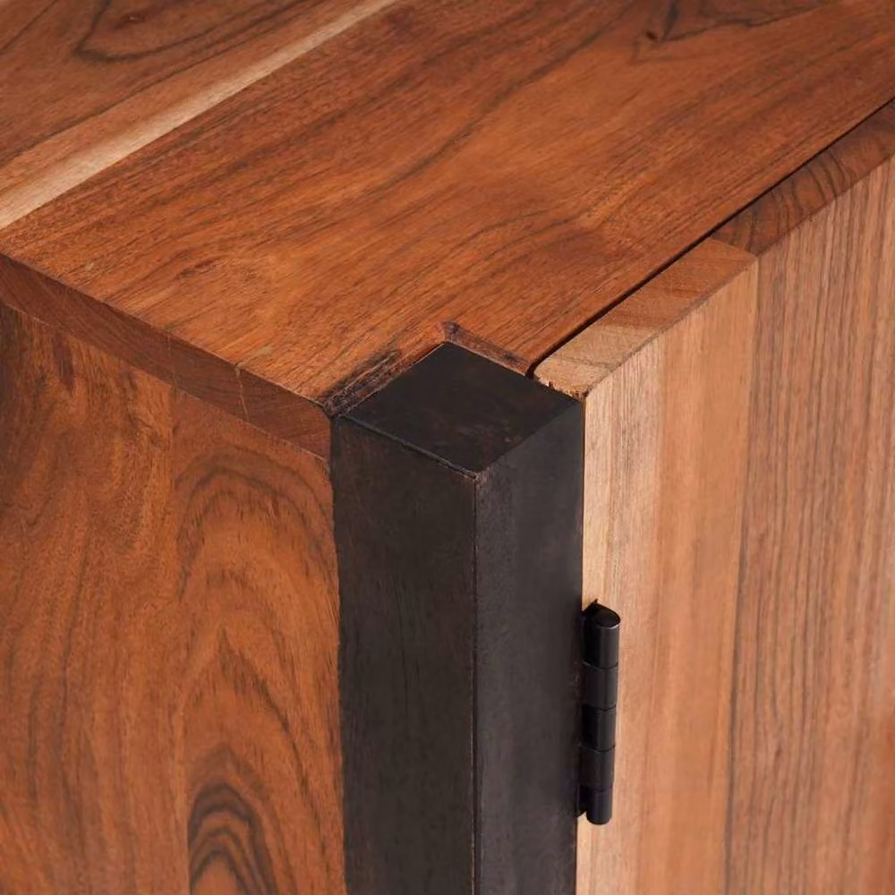 Berkfield Home Modern Brown Solid Acacia Wood Buffet and Sideboard W/D/H: 55 x 30 x 75 cm – 4