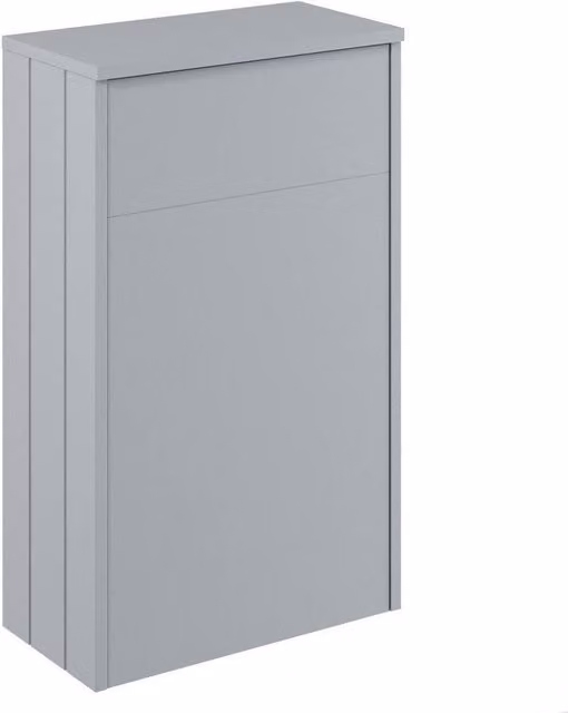 Balterley Freestanding Bathroom WC Unit in Matt Satin Grey, W/D/H: 81.8 x 50.2 x 26.0 cm