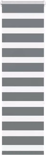 Berkfield Home Grey Polyester Zebra Blind W/H: 40 x 150 cm – 1