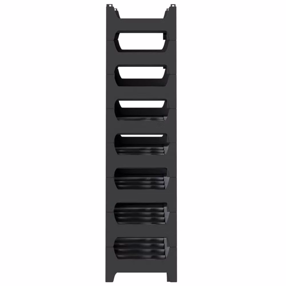 Berkfield Home Stackable Wine Rack for 48 Bottles in Charcoal Grey – 4