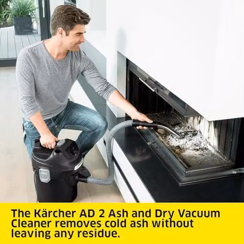 Kärcher AD 2 Ash Vacuum Cleaner, Black, 14 L Container – 1