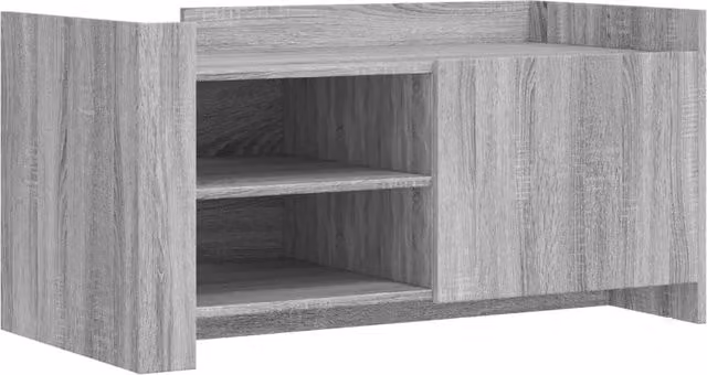 Berkfield Home Grey Sonoma Coffee Table in Engineered Wood, W: 100 cm, D: 50 cm, H: 50 cm