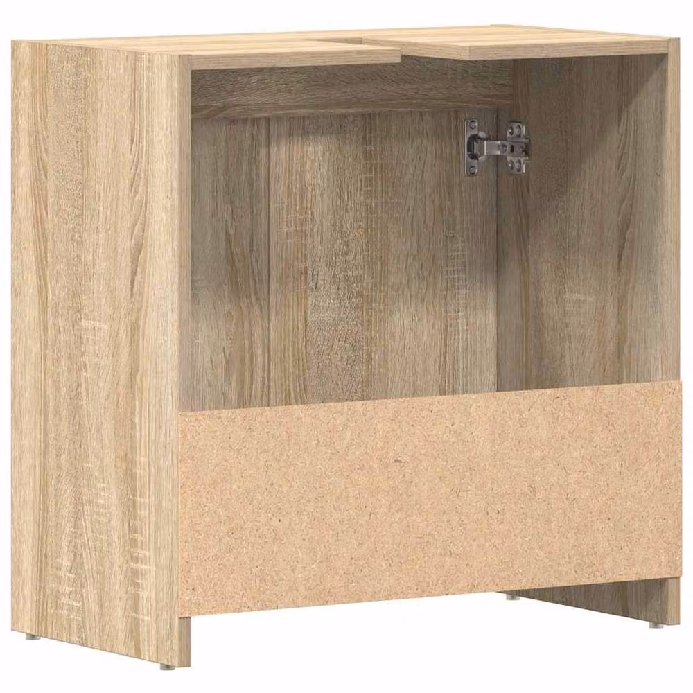 Berkfield Home Sturdy Bathroom Cabinet in Sonoma Oak, W/D/H: 60 x 33 x 61 cm – 2