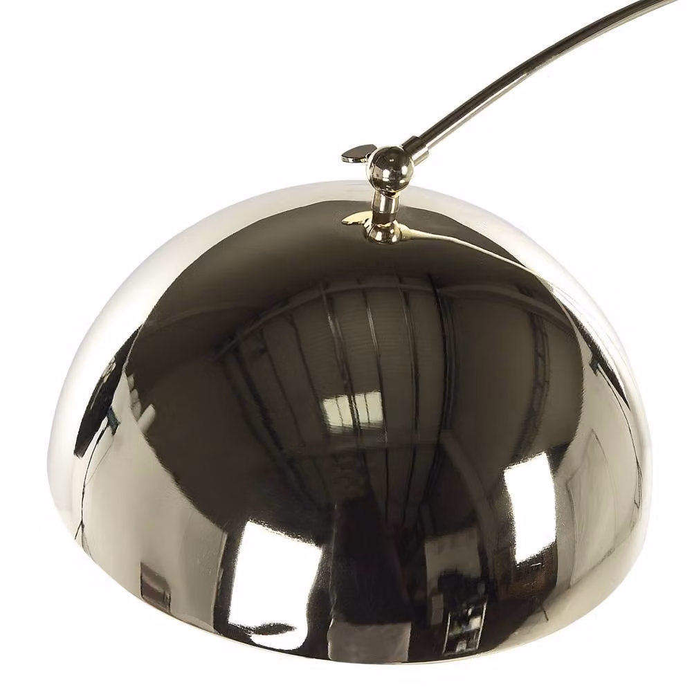 Wyld and Coco Aura Arc Floor Lamp in Gold and Chrome, Height: 188 cm – 3